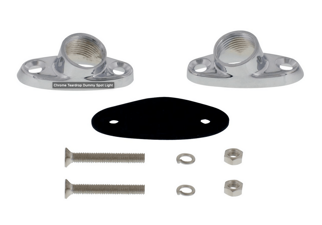 Teardrop Spot Light Dummy Suchscheinwerfer Chrom 30648 AA142 Kustom Moon 2 chrome-teardrop-dummy-spot-light-30648