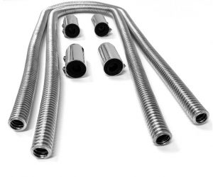 Heizungsschlauch Edelstahl Set Hot Rod 2x112cm Schlauch Heizung
