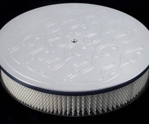 14" Luftfilter Flammen Aluminium Billet 14 Zoll 4BBLn