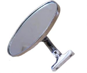 Innenspiegel Oval Aluminium Rückspiegel mit Halter R6616