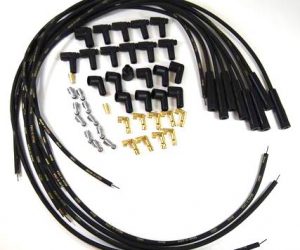 R4605 Zündkabel Silikon Set 8,5mm schwarz V8 180 grade Ford