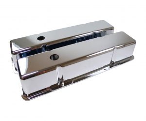 Chevy Small Block Ventildeckel Aluminium Glatt Hoch GM Chevrolet SB