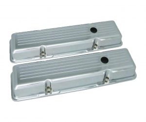 Ventildeckel Alu Chevrolet Streifen Chevy GM Small Block