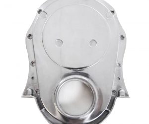 R8422 Timing Chain Cover BB Chevrolet Alu Poliert Steuerkettendeckel