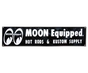 MOON Equipped Banner Schwarz Vinyl MQG103bk MoonEyes