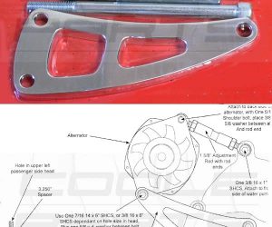 Lichtmaschinenhalter Chevy BB