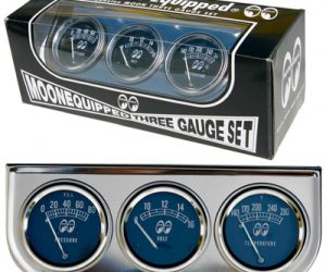 MOONEYES ANZEIGEN SET UNDER DASH 3 FACH MPG5030