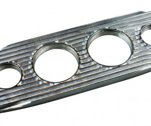 6 fach Armaturenblende Aluminium